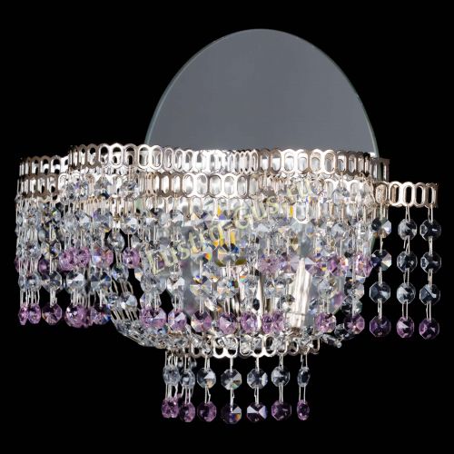 Бра Камелия обтикон Розовая в Ижевске Гусь Хрустальный