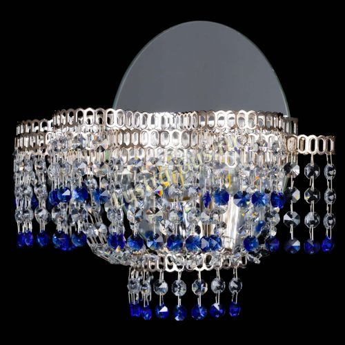 Бра Камелия обтикон Синяя в Ижевске Гусь Хрустальный