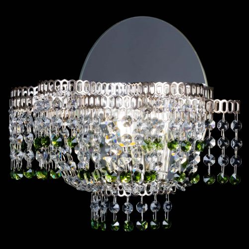 Бра Камелия обтикон Зеленая в Ижевске Гусь Хрустальный