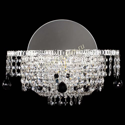 Бра Камелия шар черная в Ижевске Гусь Хрустальный