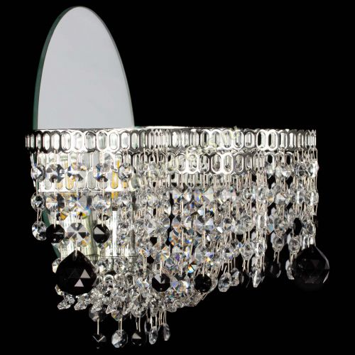 Бра Камелия шар черная в Ижевске Гусь Хрустальный