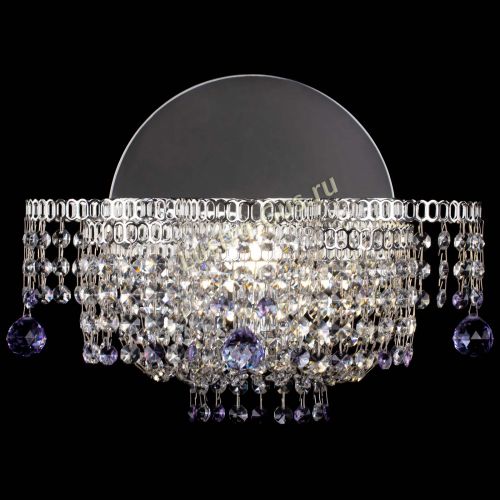 Бра Камелия шар фиолетовая в Ижевске Гусь Хрустальный