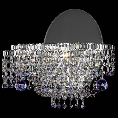 Бра Камелия шар фиолетовая в Ижевске Гусь Хрустальный