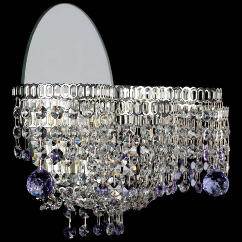 Бра Камелия шар фиолетовая в Ижевске Гусь Хрустальный