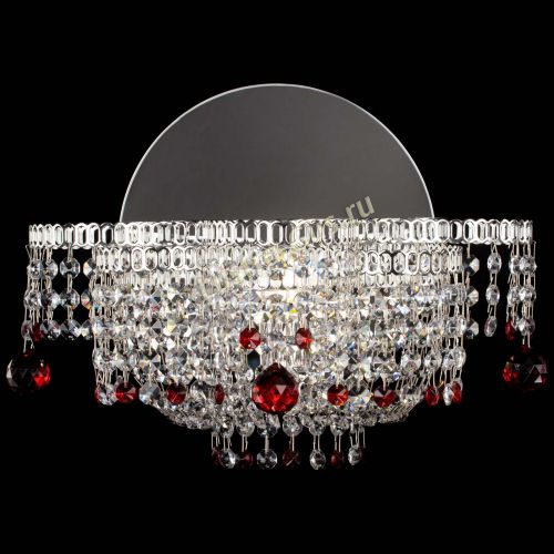 Бра Камелия шар красная в Ижевске Гусь Хрустальный