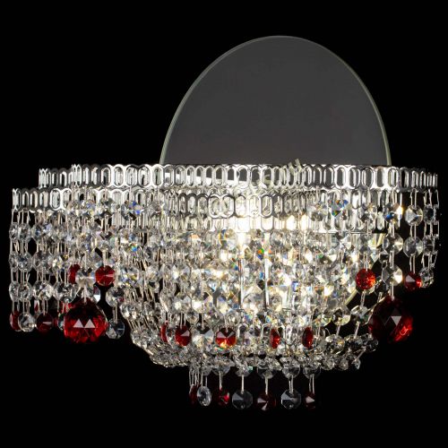 Бра Камелия шар красная в Ижевске Гусь Хрустальный