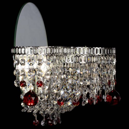 Бра Камелия шар красная в Ижевске Гусь Хрустальный