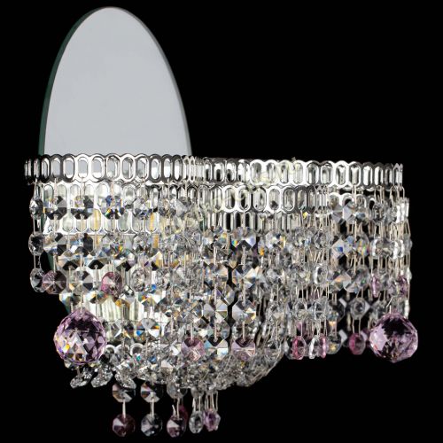 Бра Камелия шар розовая в Ижевске Гусь Хрустальный