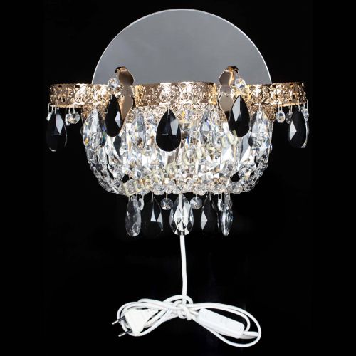 Бра Камея Флора черная в Ижевске Гусь Хрустальный