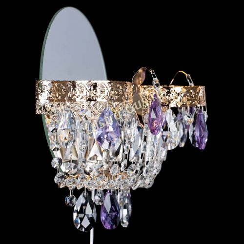 Бра Камея Флора фиолетовая в Ижевске Гусь Хрустальный