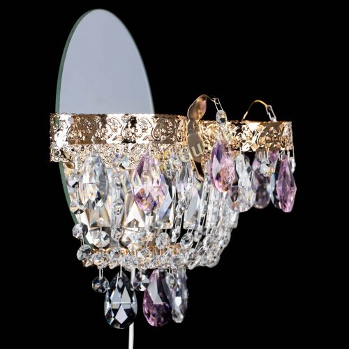 Бра Камея Флора розовая в Ижевске Гусь Хрустальный