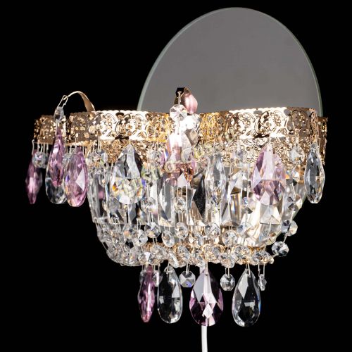 Бра Камея Флора розовая в Ижевске Гусь Хрустальный