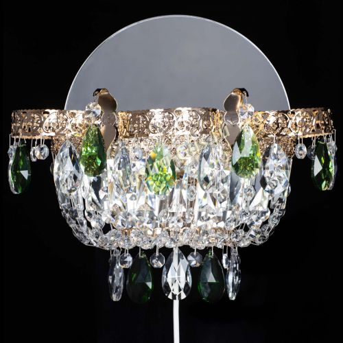 Бра Камея Флора зеленая в Ижевске Гусь Хрустальный