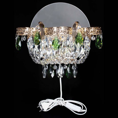 Бра Камея Флора зеленая в Ижевске Гусь Хрустальный