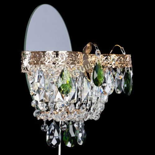 Бра Камея Флора зеленая в Ижевске Гусь Хрустальный