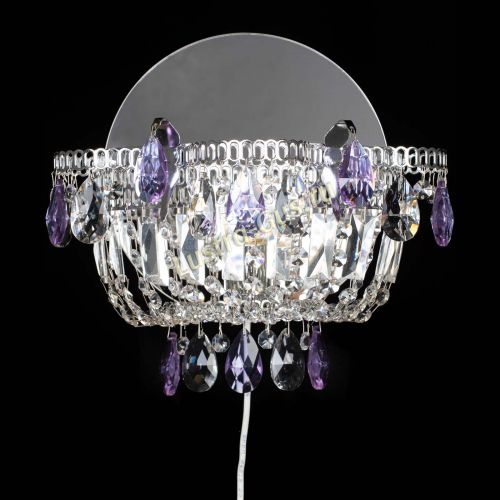 Бра Камея фиолетовая в Ижевске Гусь Хрустальный