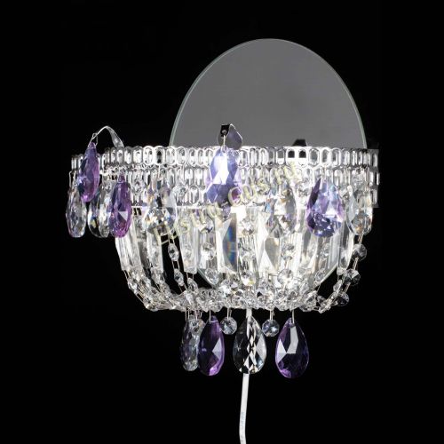 Бра Камея фиолетовая в Ижевске Гусь Хрустальный