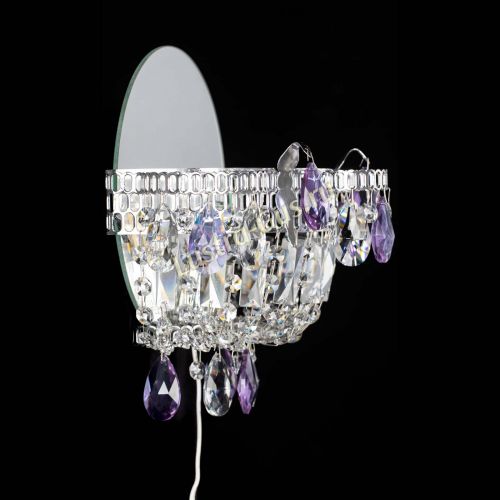 Бра Камея фиолетовая в Ижевске Гусь Хрустальный