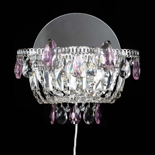 Бра Камея розовая в Ижевске Гусь Хрустальный