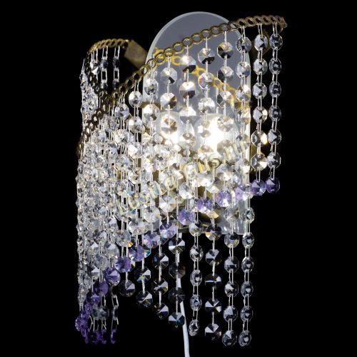 Бра Космея №1 фиолетовая под бронзу в Ижевске Гусь Хрустальный