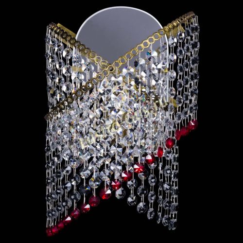 Бра Космея №1 красная под бронзу в Ижевске Гусь Хрустальный