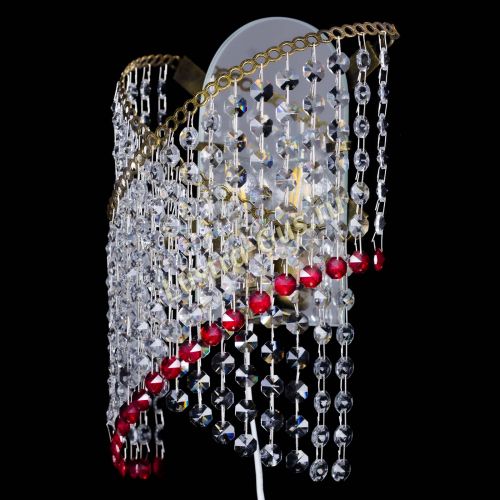 Бра Космея №1 красная под бронзу в Ижевске Гусь Хрустальный