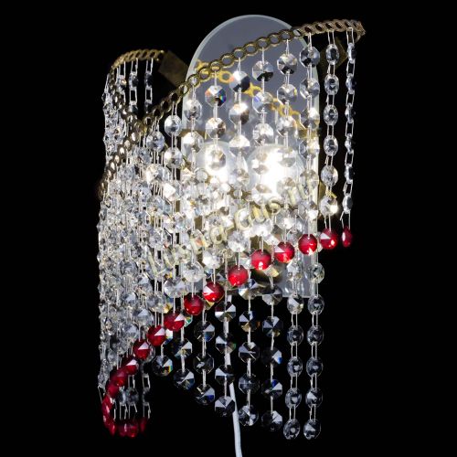 Бра Космея №1 красная под бронзу в Ижевске Гусь Хрустальный