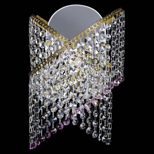 Бра Космея №1 розовая под бронзу в Ижевске Гусь Хрустальный