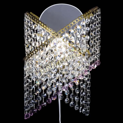 Бра Космея №1 розовая под бронзу в Ижевске Гусь Хрустальный