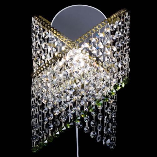 Бра Космея №1 зеленая под бронзу в Ижевске Гусь Хрустальный