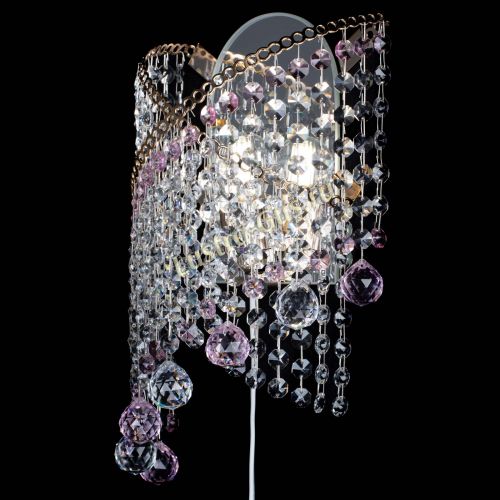 Бра Космея №3 розовая в Ижевске Гусь Хрустальный