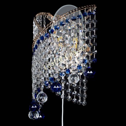 Бра Космея №3 синяя в Ижевске Гусь Хрустальный