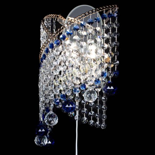 Бра Космея №3 синяя в Ижевске Гусь Хрустальный