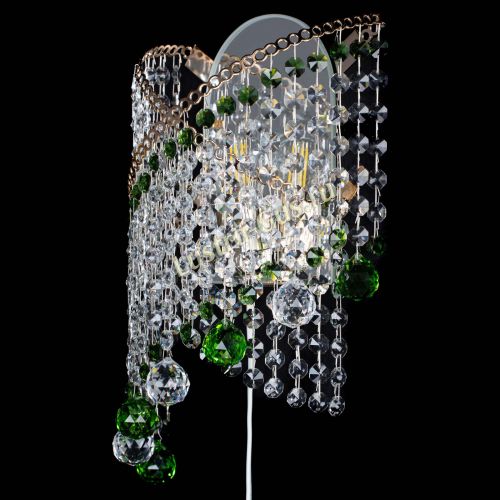 Бра Космея №3 зеленая в Ижевске Гусь Хрустальный