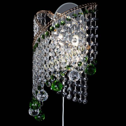 Бра Космея №3 зеленая в Ижевске Гусь Хрустальный