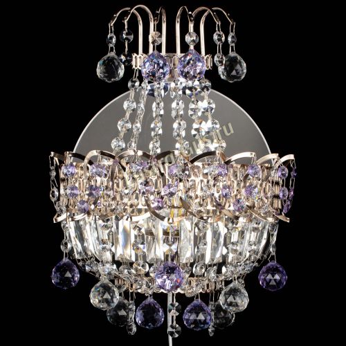 Бра Ника шар фиолетовая в Ижевске Гусь Хрустальный