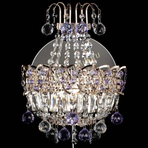 Бра Ника шар фиолетовая в Ижевске Гусь Хрустальный