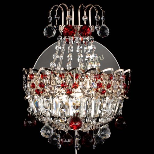 Бра Ника шар красная в Ижевске Гусь Хрустальный