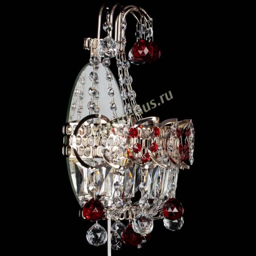 Бра Ника шар красная в Ижевске Гусь Хрустальный
