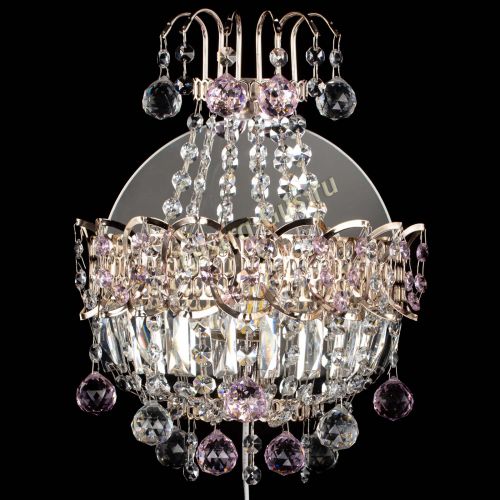 Бра Ника шар розовая в Ижевске Гусь Хрустальный