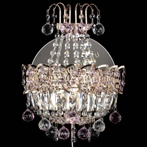 Бра Ника шар розовая в Ижевске Гусь Хрустальный