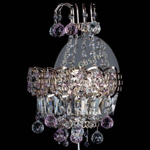 Бра Ника шар розовая в Ижевске Гусь Хрустальный