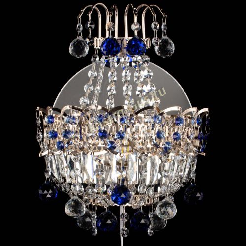 Бра Ника шар синяя в Ижевске Гусь Хрустальный