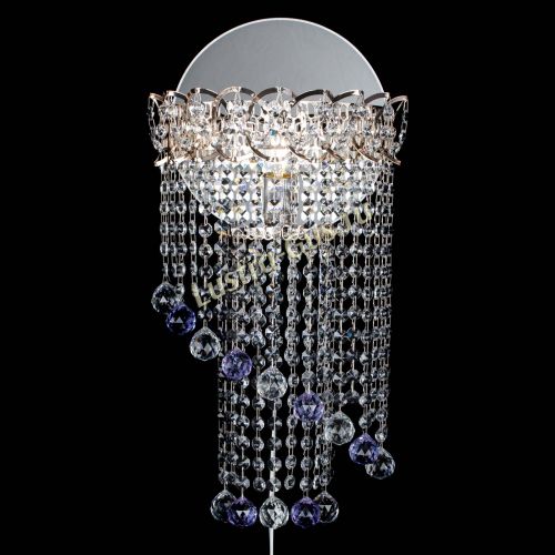 Бра Омега №1 фиолетовая в Ижевске Гусь Хрустальный