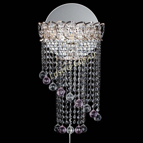 Бра Омега №1 розовая в Ижевске Гусь Хрустальный