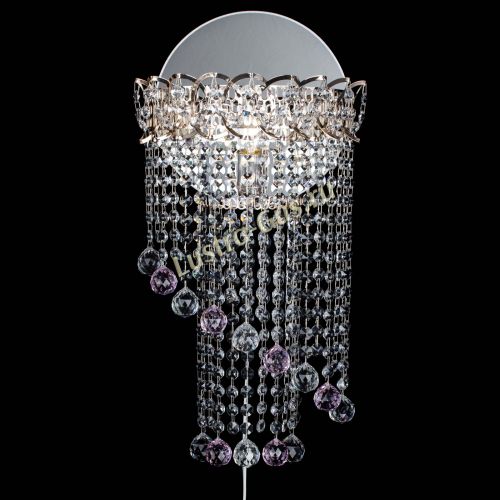 Бра Омега №1 розовая в Ижевске Гусь Хрустальный