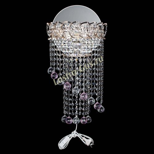 Бра Омега №1 розовая в Ижевске Гусь Хрустальный