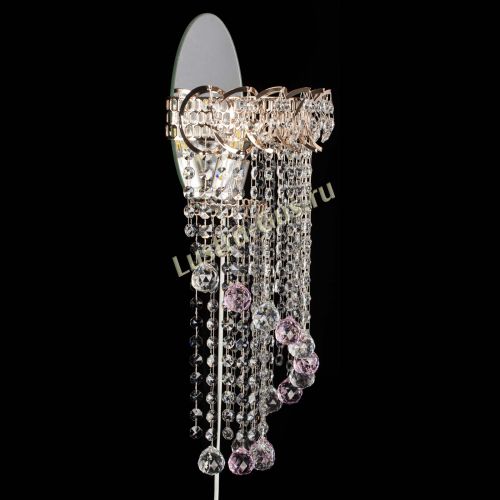 Бра Омега №1 розовая в Ижевске Гусь Хрустальный