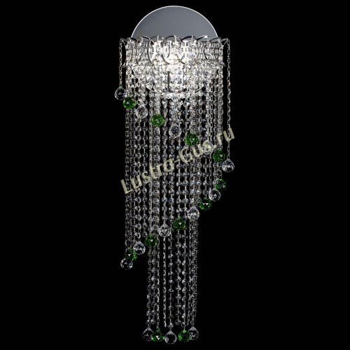 Бра Омега №3 зеленая в Ижевске Гусь Хрустальный