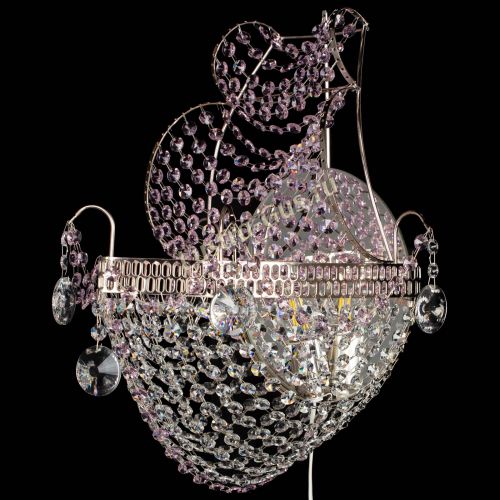 Бра Парусник №1 розовая в Ижевске Гусь Хрустальный